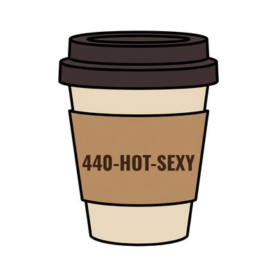 440-HOT-SEXY on a coffee cup
