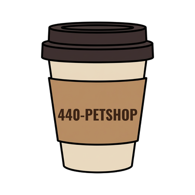 440-PETSHOP on a coffee cup