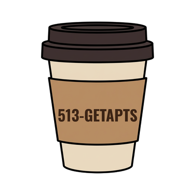 513-GETAPTS on a coffee cup