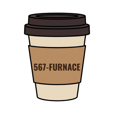 567-FURNACE on a coffee cup