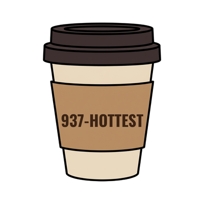 937-HOTTEST on a coffee cup